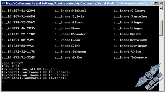 SQL Server 2008 Entity Data Model  Linq to Entities