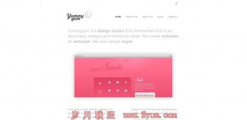 yummygum 500x242 55 Examples of Minimalistic Web Design