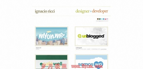 ignacioricci 500x242 55 Examples of Minimalistic Web Design