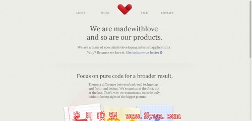 madewithlove 500x240 55 Examples of Minimalistic Web Design