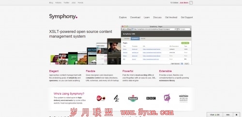 symphony cms 500x242 55 Examples of Minimalistic Web Design