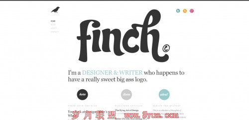 getfinch 500x242 55 Examples of Minimalistic Web Design