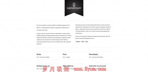 rawksteady 500x242 55 Examples of Minimalistic Web Design