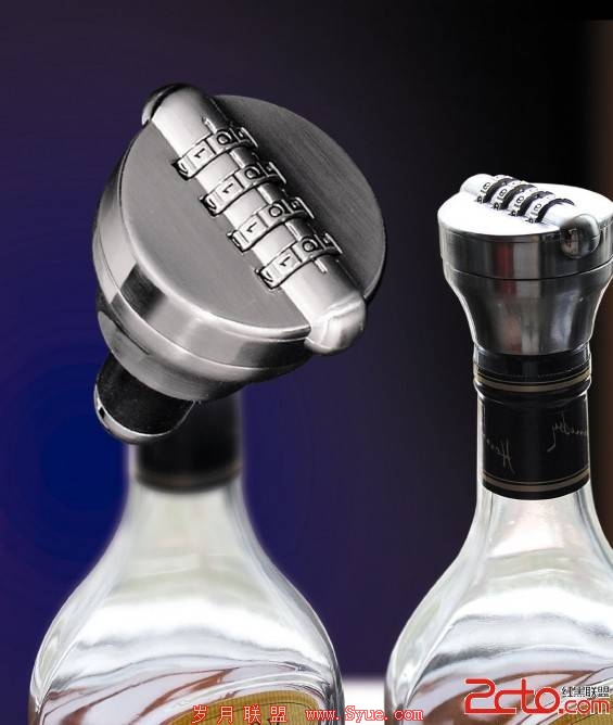 The Bottle Lock securely slots into wine and liquor bottles with a twist