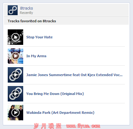 Facebookͼ׵Ӧ8tracks